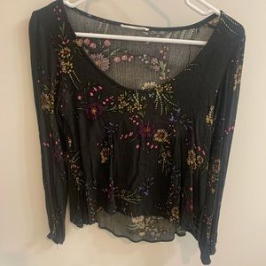 Honey Punch scoop neck floral top